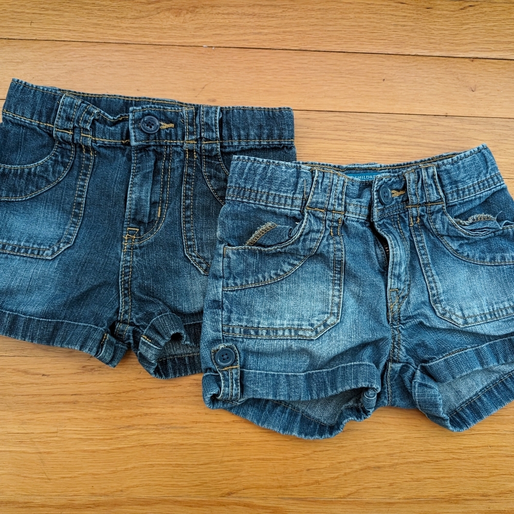 Set of 2 denim shorts